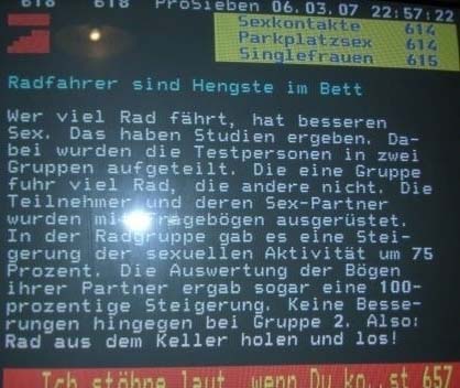 Radfahrer sind Hengste